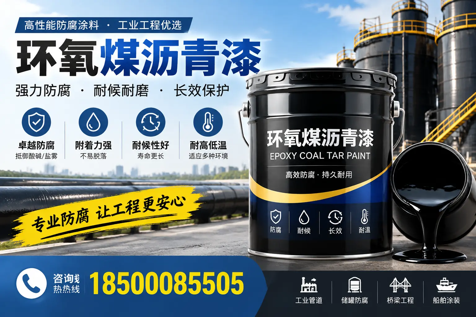 环氧煤沥青漆的施工方法与注意事项，确保在巴音郭楞顺利完成